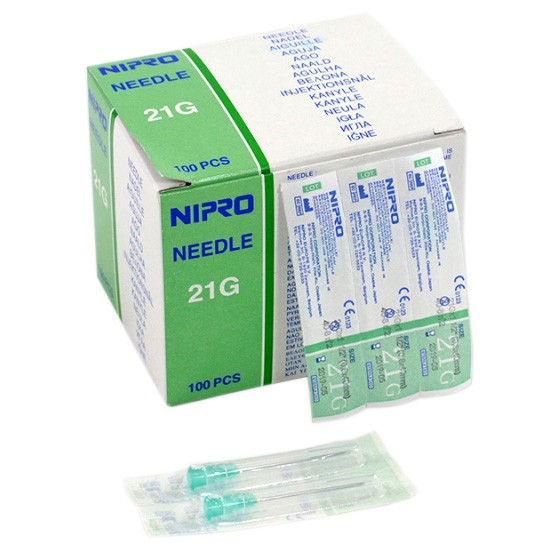 Igły iniekcyjne NIPRO 0,7x30mm 22G