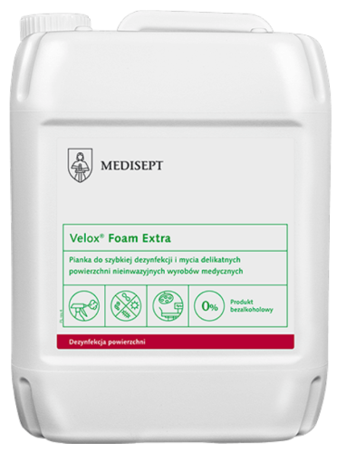VELOX FOAM EXTRA 5,0L - PIANKA B/ALKOH.DEZ.POWIE.