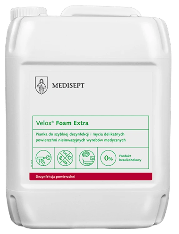 VELOX FOAM EXTRA 5,0L - PIANKA B/ALKOH.DEZ.POWIE.