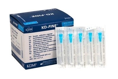 KD-FINE 0,60*40MM 23G - IGŁY INIEKCYJNE NIEBESKIE (A'100)