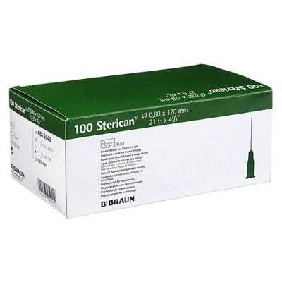 STERICAN 0,80*120MM 21G - IGŁY INIEKCYJNE (A'100)