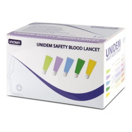 UNIDEM 0,8*1,8MM 21G - NAKŁUWACZ BEZPIECZ.(A'200)
