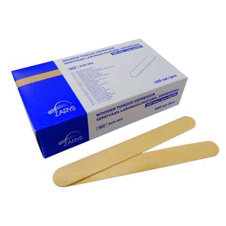 ZARYS-SLN-001 (A100) - SZPATUŁKA LARYNG. DREWNIANA