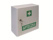 VERA 4 (36) - APTECZKA METAL BIUROWA BIAŁA 25*25*11CM (WYPOSAŻ.B-INTER)