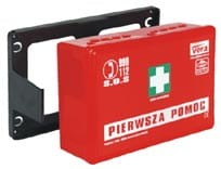 VERA STANDARD (77) - APTECZKA PLAST. CZERWONA (WYPOSAŻ.DIN 13164 PLUS)