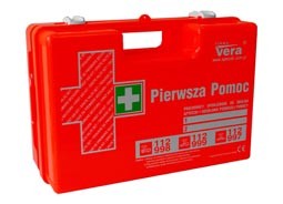 VERA TOP 10 (04) - APTECZKA PLAST. WALIZKA FLUOROSCEN (WYPOSAŻ.DIN 13157 PLUS)