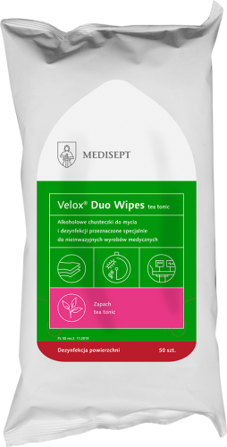 VELOX DUO WIPES - CHUSTECZKI DEZ.POWIERZ. A'50 flowpack