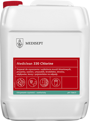 MC-330 CHLOR CLEAN 5L - ŻEL WYBIELAJĄCY CHLOROWY DO CZYSZCZENIA SANITARIATÓW