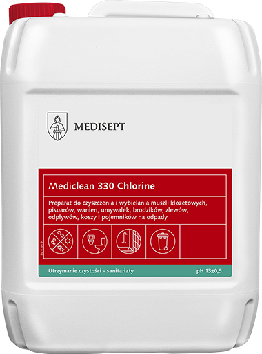 MC-330 CHLOR CLEAN 5L - ŻEL WYBIELAJĄCY CHLOROWY DO CZYSZCZENIA SANITARIATÓW