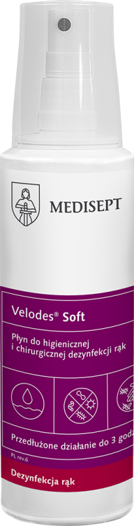 VELODES SOFT 250ML - PŁYN ODKAŻAJACY RĘCE