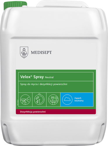 VELOX SPRAY 5L - PŁYN DEZ. MAŁE POWIERZCH. NEUTRAL