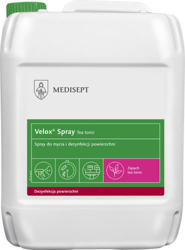 VELOX SPRAY 5L - PŁYN DEZ. MAŁE POWIERZCH. TEA TONIC