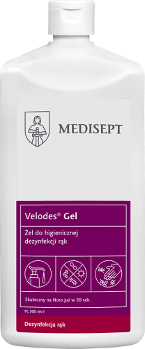 VELODES GEL 500ML - ŻEL ODKAŻAJACY RĘCE