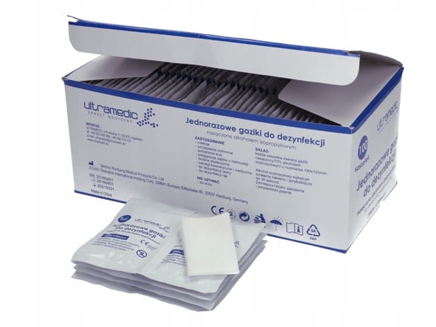 ULTRAMEDIC-GN "M" 60*60MM - GAZIKI NASĄCZ.ALKOH.(A'100)