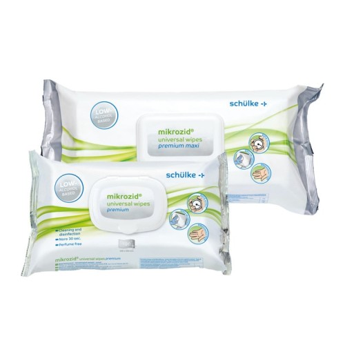 MIKROZID UNIVERSAL WIPES MAXI - CHUST.DEZ.POWIERZ. BEZALKOHOL.25*25CM (A'80)