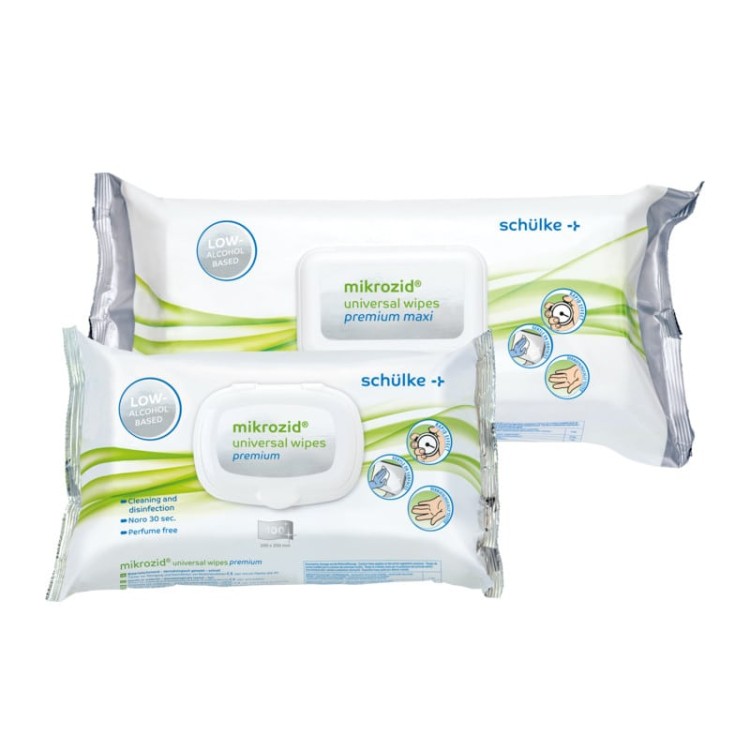 MIKROZID UNIVERSAL WIPES MAXI - CHUST.DEZ.POWIERZ. BEZALKOHOL.25*25CM (A'80)