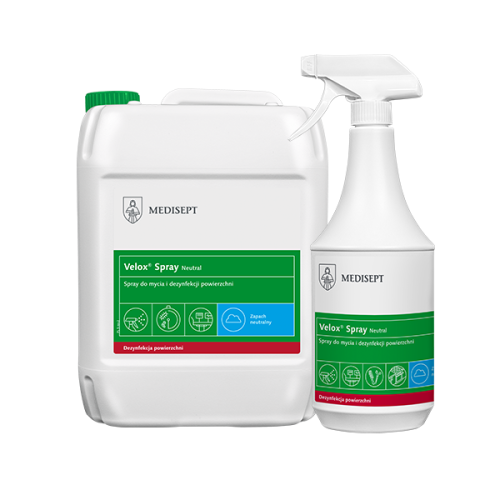 VELOX SPRAY 1,0L NEUTRAL - PŁYN DEZ.MAŁE POWIERZCH. ZE SPRYSKIWACZEM