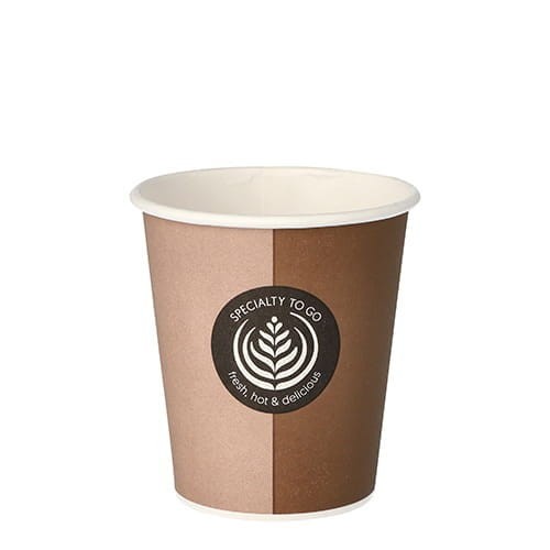 KUBEK J.U. PAPIER COFFEE TO GO 200ML BRĄZOWY (A'80)