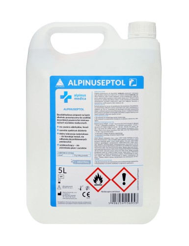 ALPINUSEPTOL NEUTRAL 5L - PŁYN DEZ.MAŁE POWIERZCH.