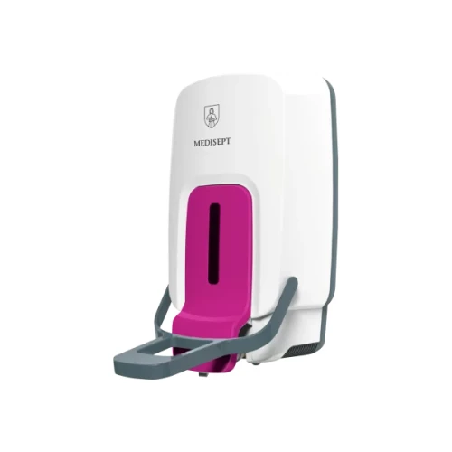 ML-009F POJ.1L FIOLET - DOZOWNIK ŁOKCIOWY PŁYNU DEZYNF.W WORKACH DO SYST.ZAMK.