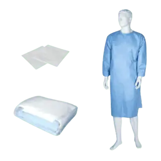ALPHATEX STANDARD "XL" NIEBIESKI - FARTUCH CHIR. WŁ. 2*RĘCZ.STERYLNY