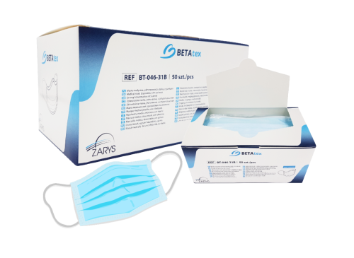ZARYS-BT-046-31B NA GUMKI NIEB- MASKI CHIR.3W WŁ.(A'50)