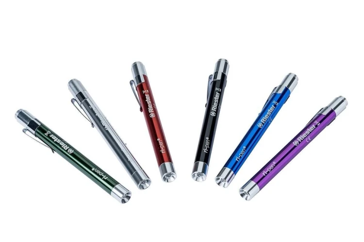 RIESTER-5074 RI-PEN LED 3V SREBRNA - LATARKA DIAGNOSTYCZNA METAL