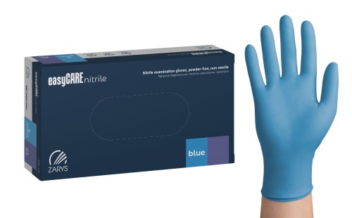 EASYCARE NITRYL BLUE "XS" - RĘK.DIAG.B/PUDR.NIEB.(A'100)