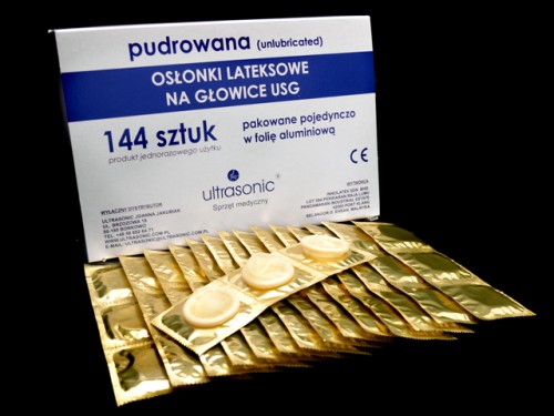 Osłonki do głowic USG ULTRASONIC A'144 PUDROWANE