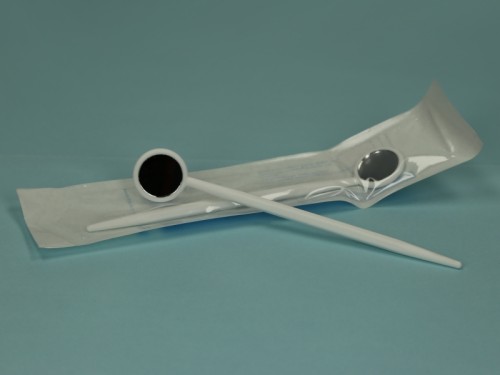 Lusterka laryngologiczne krtaniowe jednorazowe sterylne NATURFARM