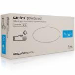 Rękawice diagnostyczne lateksowe pudrowane santex® powdered roz. S