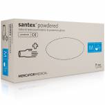 Rękawice diagnostyczne lateksowe pudrowane santex® powdered roz. S