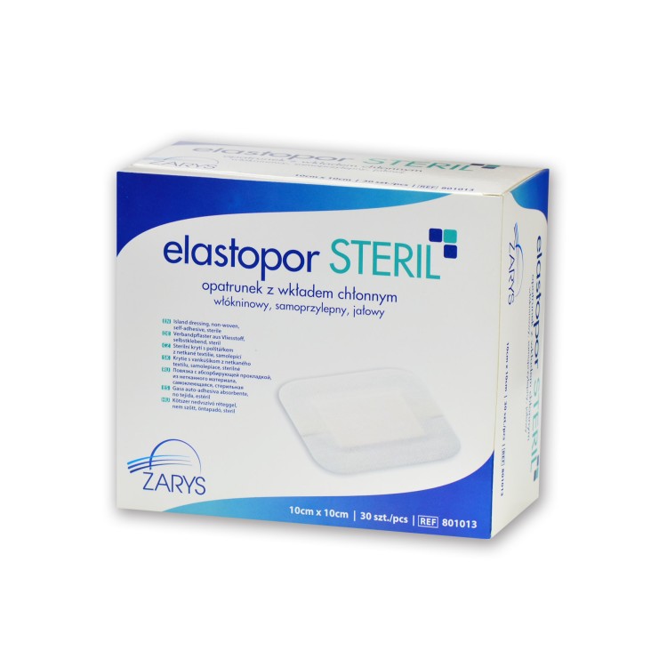 Plaster włókninowy hypoalergiczny z opatrunkiem ELASTOPOR STERIL A'50 6cmx10cm